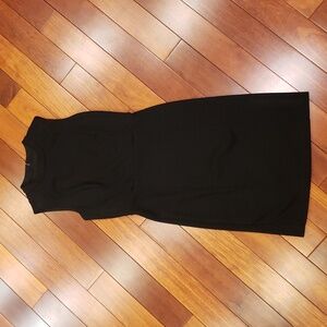 Loft dress. Size 2P. Black Sheath dress, fitted.